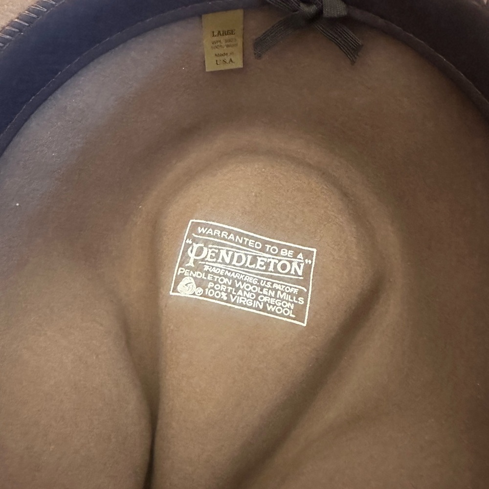 Vintage Pendleton Wool Fedora Hat - image 6